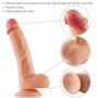 BOMBEX Ultra Realistic Dildo with Suction Cup - FDA Cleared Silicone Made,Revolutionary Top Rated Ultra-Soft Skin Like Flesh Dong,8 Inch