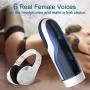 Urnight Male Masturbator Cup Electric Adult Sex Toys for Men Vibration Masturbation Simulated Vagina - 10 Frequency 10 Speed