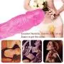 8.8-Inch Personal Mǎssǎge Wand for Women Pink Transparent Lifelike Dîldɔ with Suction Cup 8.8-Inch Personal Mǎssǎge Wand for Women Pink Transparent Lifelike Dîldɔ with Suction Cup