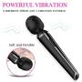 YUECHAO Rechargeable Wand Electric Full Body Massager, Deep Tissue Massage for Muscles Neck Shoulder Back Leg Foot, Handheld Magic Massager Great Relax for Women/Men Small Size