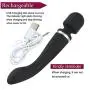 Wand Massager,Rechargeable Cordless Magic Vibrator Wand Clitoral Vibrator Stimulation with 20 Speeds Double End Vibrating Adult Sex Toys for Women Couples (Black) Wand Massager,Rechargeable Cordless Magic Vibrator Wand Clitoral Vibrator Stimulation with 20 Speeds Double End Vibrating Adult Sex Toys for Women Couples (Black)