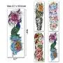 Leoars 4 Sheets Large Arm Temporary Tattoos and 4 Sheets Full Arm Sleeve Tattoo Sticker, Big Peacock Lotus Rose Fake Tattoos Sleeve Body Art for Women Men Leoars 4 Sheets Large Arm Temporary Tattoos and 4 Sheets Full Arm Sleeve Tattoo Sticker, Big Peacock Lotus Rose Fake Tattoos Sleeve Body Art for Women Men