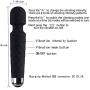 Mini Wand Massager - Strongest Cordless Handheld Therapeutic Powerful Vibrate Wand Massager with 20 Magic Vibration Modes 9 Speeds,Best Travel Gift - Personal Massager for Neck Shoulder Massage