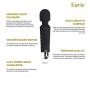 Wireless, Waterproof Personal Wand Massager by Live Love Envie - Top Rated - Powerful & Quiet - Relieves Stress & Tension - 8 Speeds & 20 Vibration Patterns - 2 USB Cables - Mini (Black)