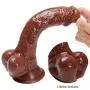 Tingxuan JDesto- ThickHandsfreeMássage Wand Super Huge Lady Toy DEPUR (Color : Brown)