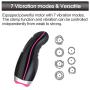 Male masturbators Cup Electric with 7 Clamp modes & 7 Vibration modes,Orlupo Vibrating Clamping Heating Pocket Pussy Stroker Masturbation Cup Massager,Penis Trainer Adult Oral Blowjob Sex Toys for Men