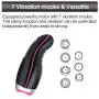 Male masturbators Cup Electric with 7 Clamp modes & 7 Vibration modes,Orlupo Vibrating Clamping Heating Pocket Pussy Stroker Masturbation Cup Massager,Penis Trainer Adult Oral Blowjob Sex Toys for Men