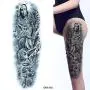 4 Sheets Ancient Greek Mythology Style Big Temporary Full Arm Leg Waist Art Tattoo Sticker Sexy Summer