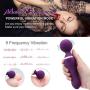 Clitóriàl Stimulàtor Women S(ex Toys for Female Didó Vibràntor for Female Large Beat Wànds for Couple USBRechàrgeable-Vibràtion-Waterproof-Neck-Purple with Wiréless Contról