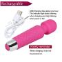 Clitoris Stimulator Clitoral Vibrator for Women,Mini 20 Vibration Patterns + 8 Speeds Rechargeable Wand Massager Adult Sex Toys,Wireless & Waterproof (Pink)