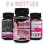 Herbal Young 3 x BOTTLES Natural Pueraria Mirifica Daily 1000mg Capsules - Breast Enhancement Pills For Women - Breast Enlarger, Vaginal Health, Menopause Relief, Skin & Hair Health 60 Capsules