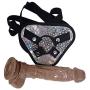 WYSXQ 9.45 Inches Wearable Strap On Cup Adjustable Belt Brown Meimeide