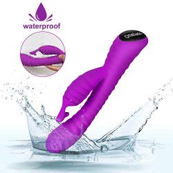 G Spot Vibrator - Silicone Clitoris Vagina Stimulator- Vibrator Rechargeable Waterproof Massager-Dildo 9 Modes for Couples and Women 8.31 in (Puple)