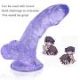 6 Inch Dillos for Women Lifelike Massagers with Strong Base， Harmless, Safe