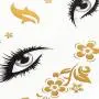 Konsait 8 Sheets Face Tattoo Sticker Metallic Temporary Transfer Tattoo Waterproof Face Jewels for Women Girls Make Up Dancer Costume Parties, Shimmer Glitter Gold Tattoos,Scale Tears Butterfly Freckl Konsait 8 Sheets Face Tattoo Sticker Metallic Temporary Transfer Tattoo Waterproof Face Jewels for Women Girls Make Up Dancer Costume Parties, Shimmer Glitter Gold Tattoos,Scale Tears Butterfly Freckl