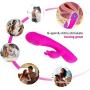 Waterproof Handheld Clitoris Stimulation Rabbit Vîb~rá~törs G-Spōt Rechargeable Multi Speed Vibe for Women and Couples