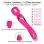 G Spot Vibrator Double-Head Vibrating Dildo with 7 Powerful Vibration 3 Thrusting Modes for Vagina Clitoris Anal Stimulation, Waterproof Rechargeable Wand Massager Sex Toy for Women and Couple