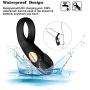 Vibrating Cock Ring, Waterproof Rechargeable Penis Ring, Silicone 12 Speed Vibrating Stretchy Vibrator for Longer Lasting Erections, Sex Toy for Male or Couples (4pcs)