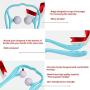 Office Neck Massager Authentic, Pressure Point Therapy Massager, Home Manual Neck and Shoulder Pressure Deep Tissue Dual Trigger Point Manual self Muscle Massage (Blue)