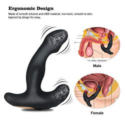 Prostate Massager, Dual Motor Anal Butt Plug Vibrator, Rechargeable P-Spot & G-Spot Stimulator Sex Toy for Men or Women Beginner, 12 Powerful Speeds, Waterproof Silicone & 5.5 Inche Perfect Size