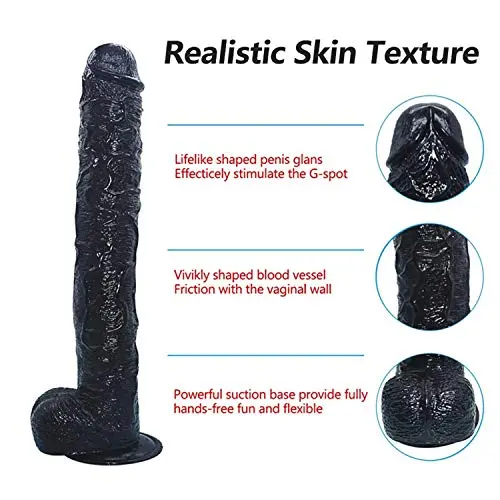 MXJYB 16.93 Inch Huge Long Handsfree Female Personal Massager Lifelike Big Monster Massage Wand Adult Fun Sexea Supplies MXJYB (Color : Black) MXJYB 16.93 Inch Huge Long Handsfree Female Personal Massager Lifelike Big Monster Massage Wand Adult Fun Sexea Supplies MXJYB (Color : Black)
