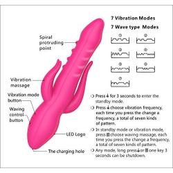 Movitip Clitoral Vibrator G Spot Vibrator Adult Sex Toys with 7 Vibrating Modes for Couple,Silicone Waterproof Rechargeable Clitoris Vagina Stimulator Massager Love Doll Torso