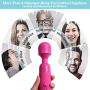 ❤Personal Wand Massager Cordless- DIBOTA Powerful Handheld Rechargeable Stress Relief Massage Stick, Therapeutic Massage for Foot Back Neck Full Body - Upgraded 20x Multi-Speeds (Red)