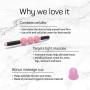 SpaLife Fascia Blaster Massage Roller Stick and Cup Set for Tight Muscles and Cellulite
