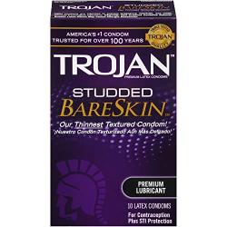 Trojan Studded Bareskin Lubricated Condoms