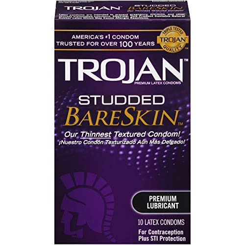 Trojan Studded Bareskin Lubricated Condoms