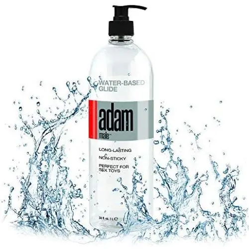 TOPCO SALES Adam Male Toys Water-based Glide Silk Friendly Lubricant for All Sex Toys, 34 Fl. Oz (Pack of 1) TOPCO SALES Adam Male Toys Water-based Glide Silk Friendly Lubricant for All Sex Toys, 34 Fl. Oz (Pack of 1)