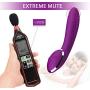 Purple Dildo Vibrator G Spot for Clitoris Stimulation Waterproof Clit Stimulator with 9 Vibration Modes Quiet Motor for Women USB Rechargeable