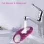 SVAKOM Wendy Vibrating Cock Ring Vibrator Powerful Full Silicone Penis Ring Waterproof Rechargeable Longer Lasting Erection Adult Sex Toy for Men Couples (Violet)