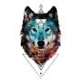 WYUEN 12 PCS/lot Wolf Temporary Tattoo Sticker for Women Men Fashion Body Art Adults Waterproof Hand Fake Tatoo 9.8X6cm FW12-01 (Wolf1)