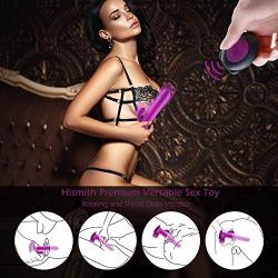 Hismith Rotating Rabbit Vibrator, Mulit-Speed Thrusting Didlo with Powerful Suction Cup, Rechargeable G Spot Dildo Vibrator with Remote Control,Vibe Sex Toys for Couples (Rotating Dildo Vibartor)