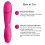 Clitoral Vibrator Silicone Clitoris Stimulator UTIMI Rechargeable Dildo Vibrator G Spot Massager with 10 Modes Adult Sex Toys for Women and Couple