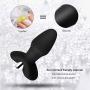 Male Vibrating Prostate Massager 10 Vibration Modes for Anal Pleasure, Waterproof Silicone Prostate Stimulator Rechargeable Anal Butt Plug Vibrator Sex Toy for Men, Women & Couples