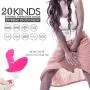 20 Modes G-spot Stimulator Vibe, Hezong USB Rechargeable Wireless Remote Control Swing Rabbit Vibrator, Dual Vibration Invisible Wearing Shell Dildo - (Rocking Vibration)