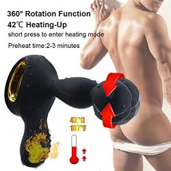 360 Degree Rotating P Stimulator with 3 Speeds and 10 Vibrations Toys for Men Plug, Tshirt