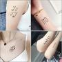 Tiny Word Temporary Tattoos 30 Sheets Fake Black Tattoo Stickers for Women Men kids Boys Girls Adults Small Temp Tattoo Paper for Body Art Hand Face Arm Leg Neck Decorations DIY Beauty Fashion Designs