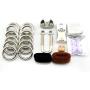 Amyove Penis Extender Load 12pcs Weights Ring Stretcher Enlargement System Kit Cock Growth, Stainless Steel Penis Extender Kit