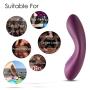 SVAKOM Echo Violet - Rechargeable, Tongue-Shaped Vibrator - Waterproof Dildo - Vibrating Personal Massager - Sex Toys for Women & Couples - Intelligent & Quiet