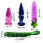 RITER Glass Large Butt Pug Love Games Personal Massager Six Toys for Women Men Couples Glass Adullt Products
