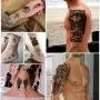 Yazhiji 36 Sheets Temporary Tattoos Stickers, 12 Sheets Fake Body Arm Chest Shoulder Tattoos for Men or Women with 24 Sheets Tiny Black Yazhiji 36 Sheets Temporary Tattoos Stickers, 12 Sheets Fake Body Arm Chest Shoulder Tattoos for Men or Women with 24 Sheets Tiny Black
