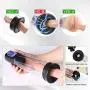 Rechargeable Automatic Penis Vacuum Pump with 4 Suction Intensities for Stronger Bigger Erection, Male Enhancement Pump Enlarger Adult Sex Toys with LCD Screen & Clear Cylinder for Easy Viewing