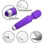 (Charitable Donations) Waterproof Cordless Wand Massager by YeperHub, Super Vibration and Portable, Handheld Exercise Relaxation and Body Massager (Purple)