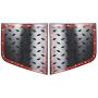 Hooke Road Jeep TJ Black Cowl Body Armor Corner Guards for 1997-2006 Jeep Wrangler TJ