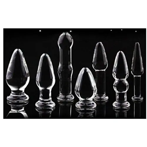Loveria 7 Types Set Crystal Glass Anal Plug Loveria 7 Types Set Crystal Glass Anal Plug