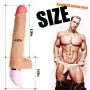 Vibrator Dildo Sex Machine for Women, Thrusting Dildo Vaginal Clit Stimulation Anal Play with 2 Thrusting Actions 7 Vibration Modes Flexible Stretching Sex Toy Love Machine