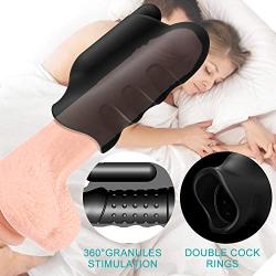 Male Masturbator Cup,MEROURII Penis Bullet Vibrator Vagina Stimulator Vibration Massager Glans Stimulator Glans Training Tool for Men